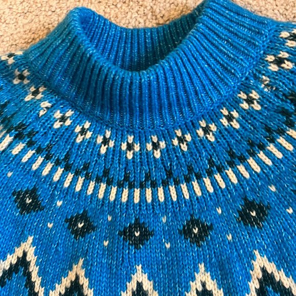 Who What Wear | *Blue Winter Sweater* | Balloon Sleeve | Mockneck Collar | NWOT - Picture 8 of 10